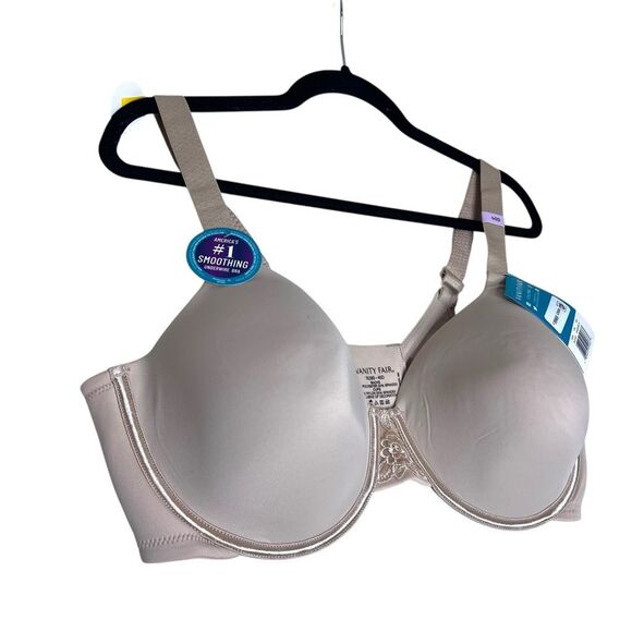NEW Vanity Fair Beauty Back Smoothing Underwire Bra 40D Neutral - Picture 5 of 7